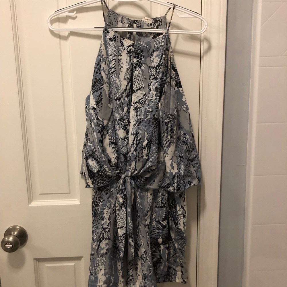 Snakeskin Romper worn once